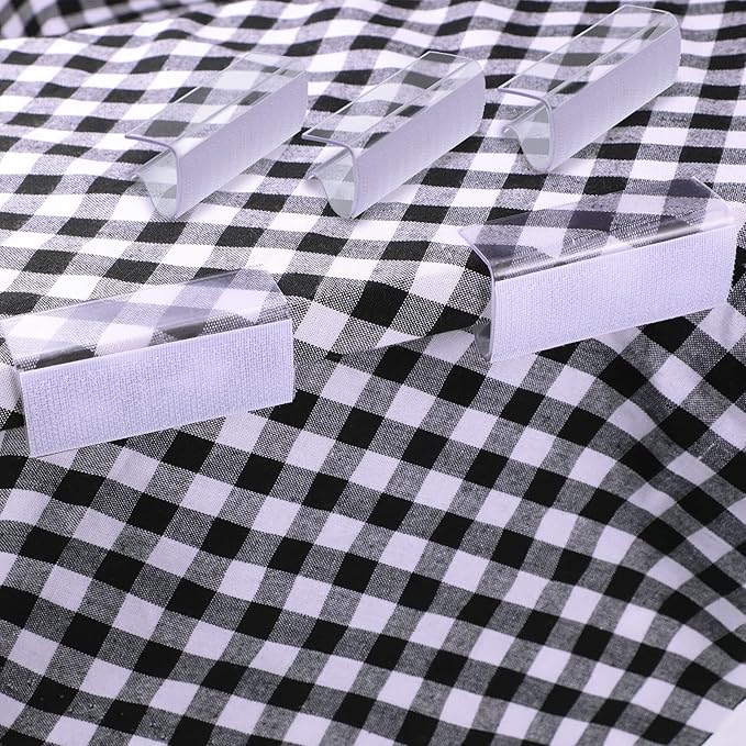 72 Pieces Table Skirting Clips Clear Tablecloth Clips - Image 4