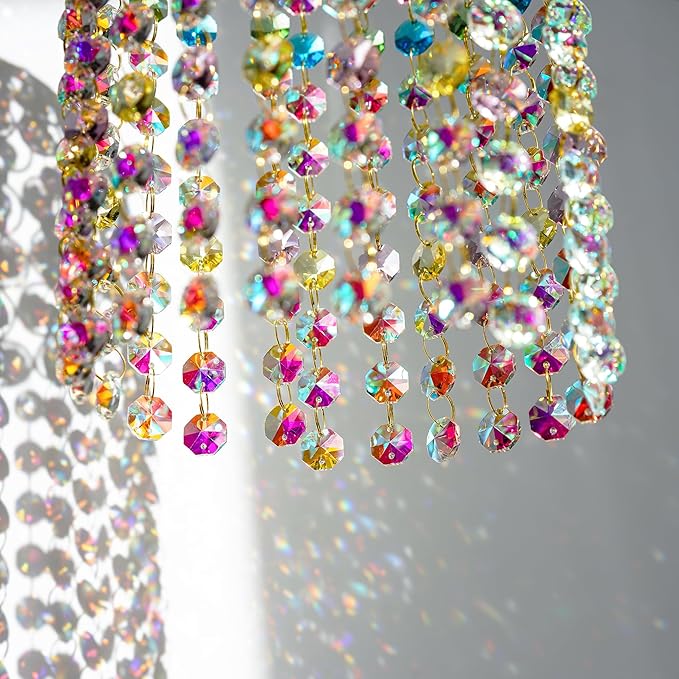 Crystal Suncatchers Window Hanging Wind Chime Garden Porch Home Wedding Party - Image 4