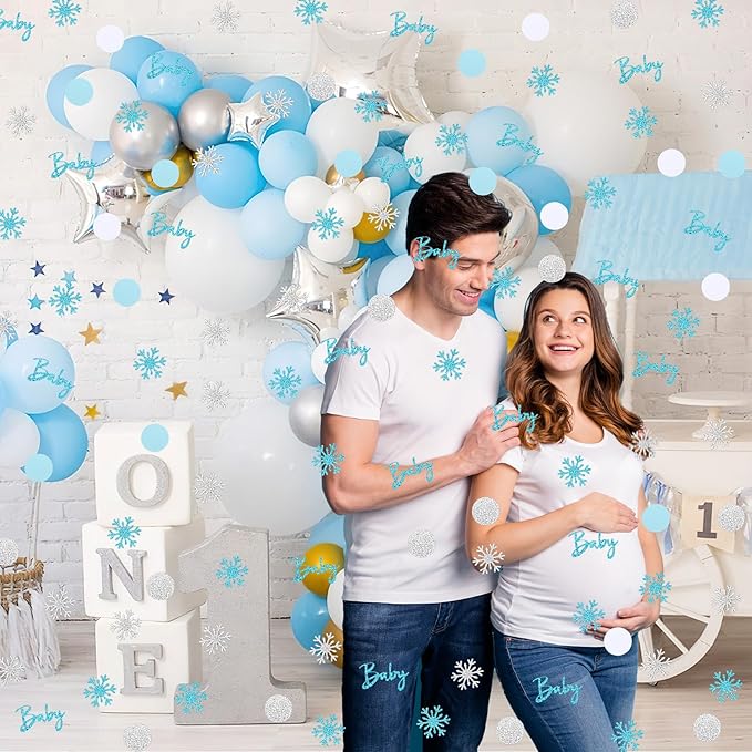 MARFOREVER Winter Baby Shower Table Confetti - Image 6