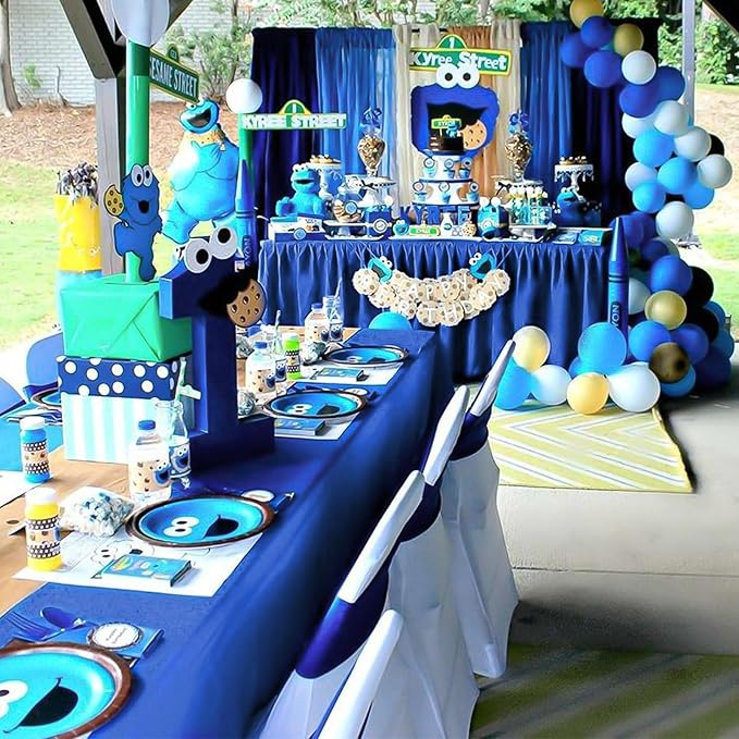 10 Pack Royal Blue Tablecloth 60 x 126 Inch Polyester Table Cloth - Image 4