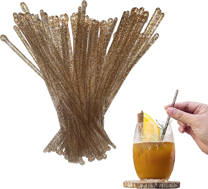 Coffee and Cocktail Stirrers, Reusable Plastic Drink Stirrer Sticks, 100 Ball by RoyerCorporation