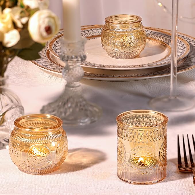 DARJEN 24Pcs Gold Votive Candle Holders - Image 3