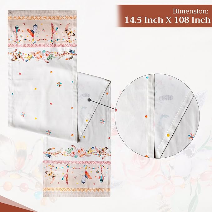 Maison d' Hermine Table Runner 100% Cotton Single Layer Table Runners 108 - Image 4