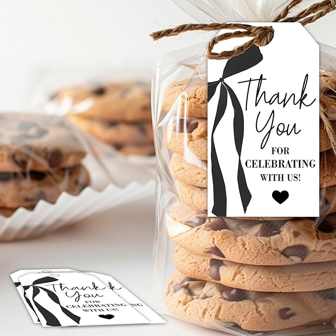 Thank You Gift Tags with String, 2x3.5 Inch Thank You - Image 4