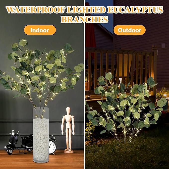 Lighted Eucalyptus Branches - Image 6