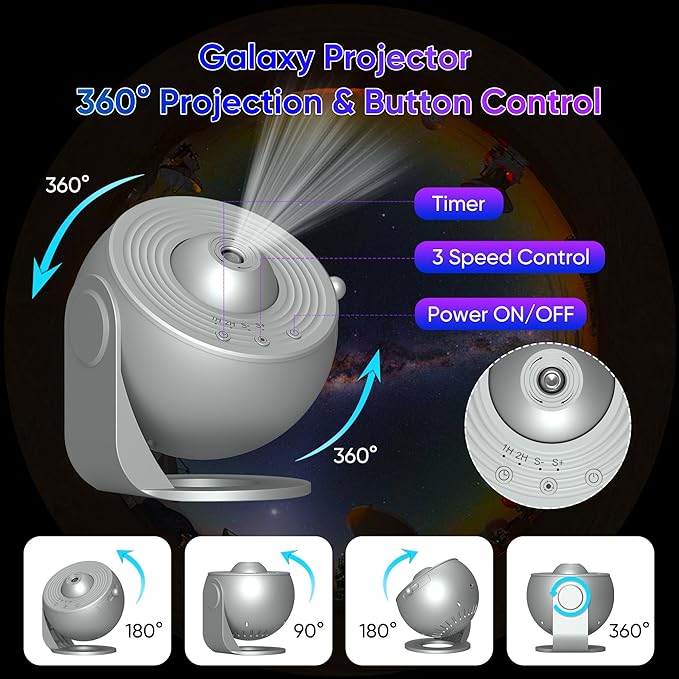 Galaxy Projector for Bedroom, 13 in 1 Star Projector - Image 6