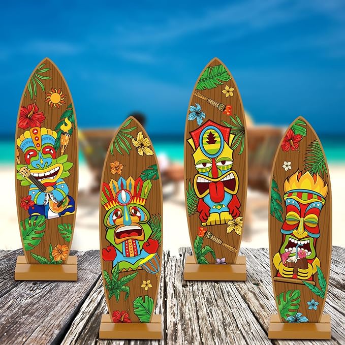 Blulu 4 Pcs Surfboard Decorations - Image 5