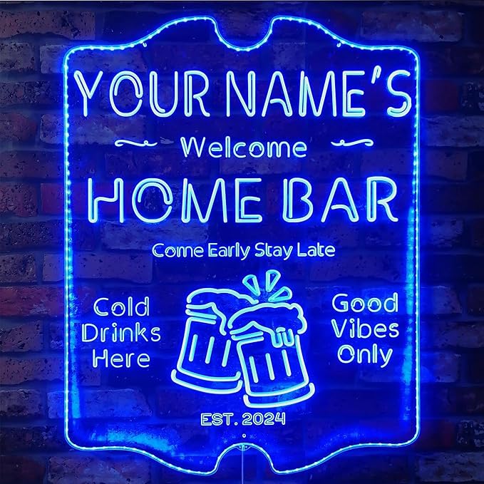 ADVPRO Personalized Your Name Home Bar RGB Dynamic Glam LED Sign by ADVPRO