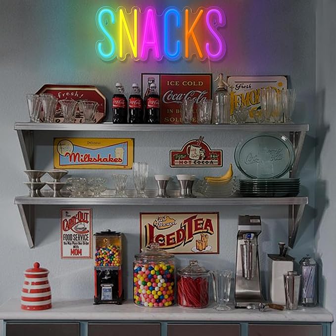 Snacks Neon Sign, Snack Bar Sign - Image 5