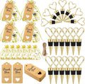Buryeah 24 Set Wedding Heart Shaped Wine Stopper Party Favors Bulk Beverage by Buryeah