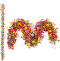 Artificial Flowers Garland Ivy, 4 Pack 5.9 FT Fall Decor UV Resistant Fake Mums by Ammyoo