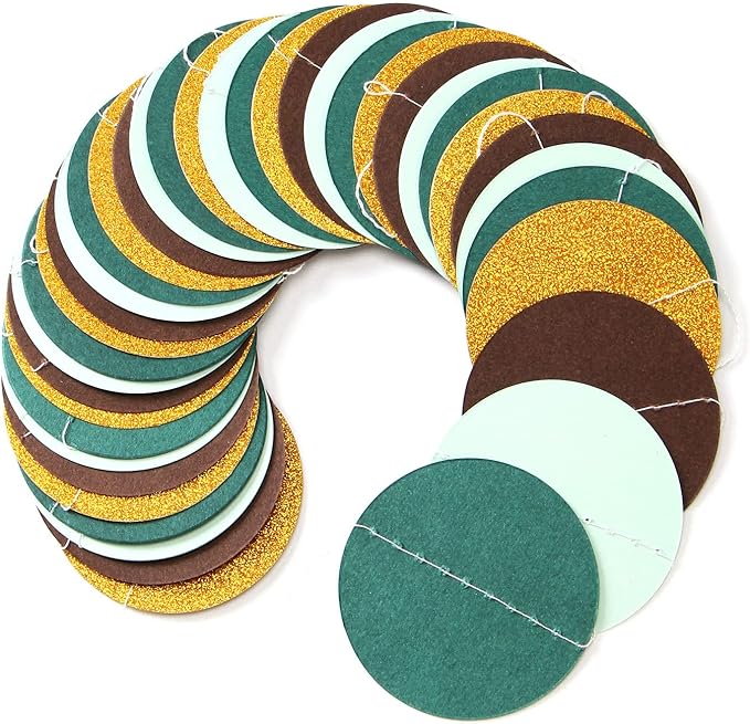 Sage-Green Gold Brown Party Decorations - 52FT Paper Streamers Gender Neutral - Image 6
