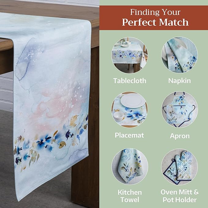 Maison d' Hermine Table Runner 100% Cotton Double Layer Table Runners 108 - Image 5