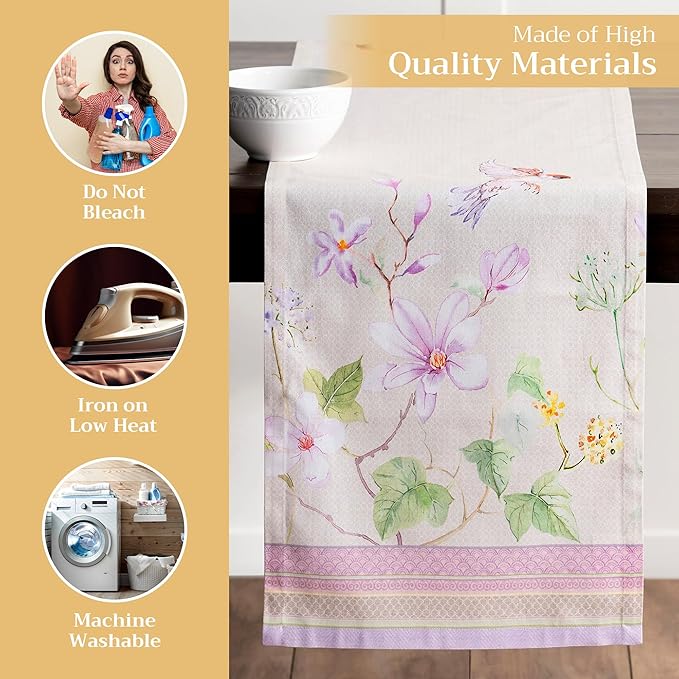 Maison d' Hermine Table Runner 100% Cotton Single Layer Table Runners 72 inches - Image 3