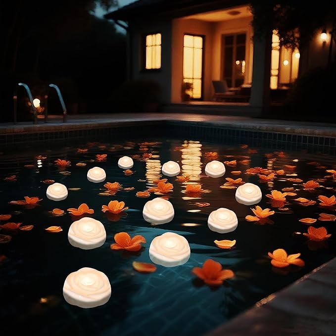Aignis 6pcs Flameless LED Floating Candles, 120+ Hours Glow Time, Cozy Light - Image 7