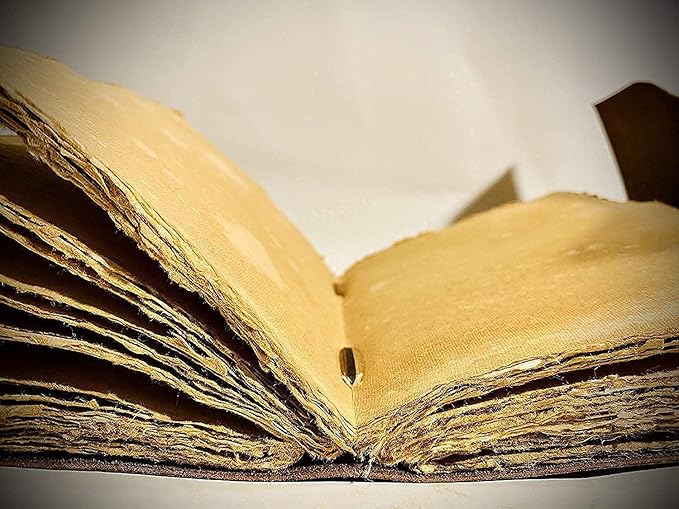 cuero 3 Moon Blue Lapiz Embossed Vintage Leather Journal | 240 Pages of Antique - Image 6