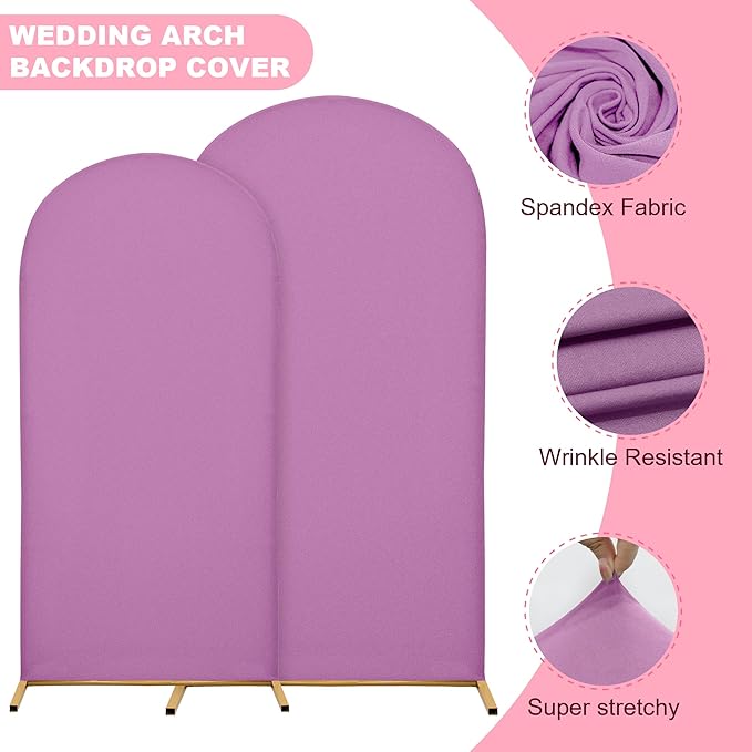 6.6FT Wedding Arch Covers Arch Backdrop Cover Arch Stand Covers Set Arch Cover - Image 4