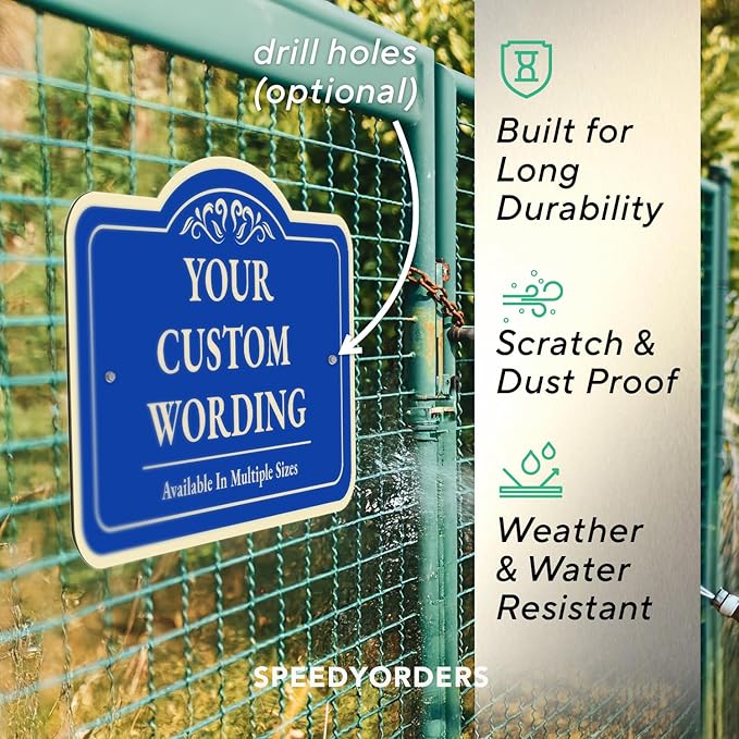 Custom Decorative Outdoor Metal Sign, Personalized Aluminum, Customized - Image 6