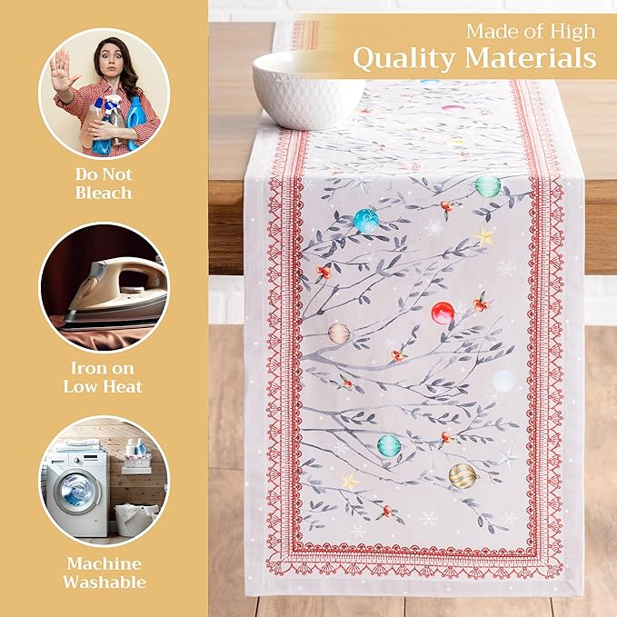 Maison d' Hermine Table Runner 100% Cotton Single Layer Table Runners 108 - Image 3