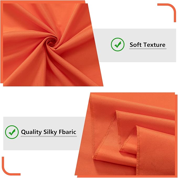 MYSKY HOME Orange Backdrop Curtains - Image 6