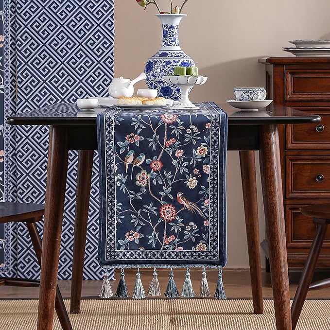 Velvet French Table Runner Farmhouse - Image 2