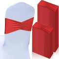 Moukeren 100 Pcs Spandex Chair Sashes Bows Bands Slider Sashes by Moukeren
