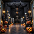 PartyVillage 60ft×15ft Black Backdrop Curtain by PartyVillage