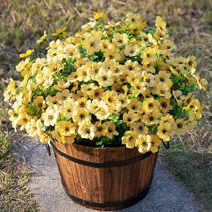 HyeFlora Artificial Fall Flowers Faux Mums - Image 2
