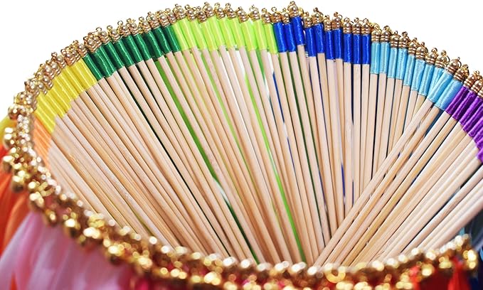 Kingsnow 100 Pieces Multi-Color Ribbon Wands Streamers Sticks - Image 3