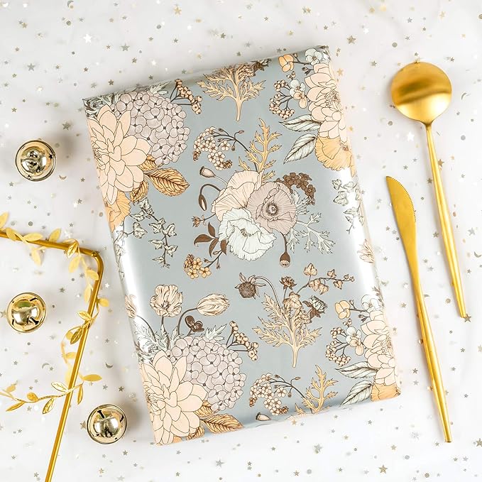 WRAPAHOLIC 30 Inch Jumbo Floral Wrapping Paper - Image 6