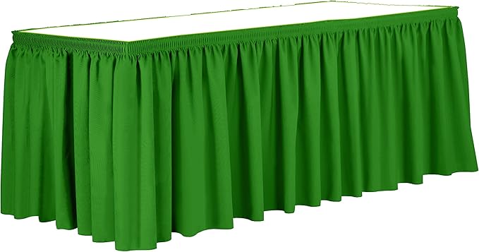 Ultimate Textile Pleat Polyester Fabric Table Skirt by UltimateTextile