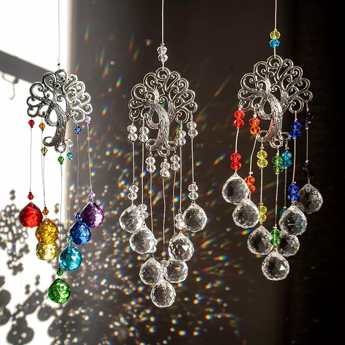 TUOKING 3 Pcs Crystal Suncatchers by TUOKING