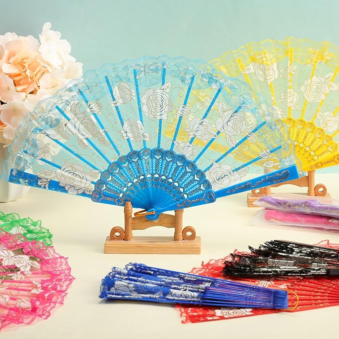Geetery 30 Pcs Folding Hand Fan - Image 7