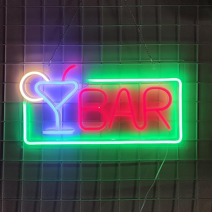 JYWJ BAR Neon Sign, USB Interface - Image 3