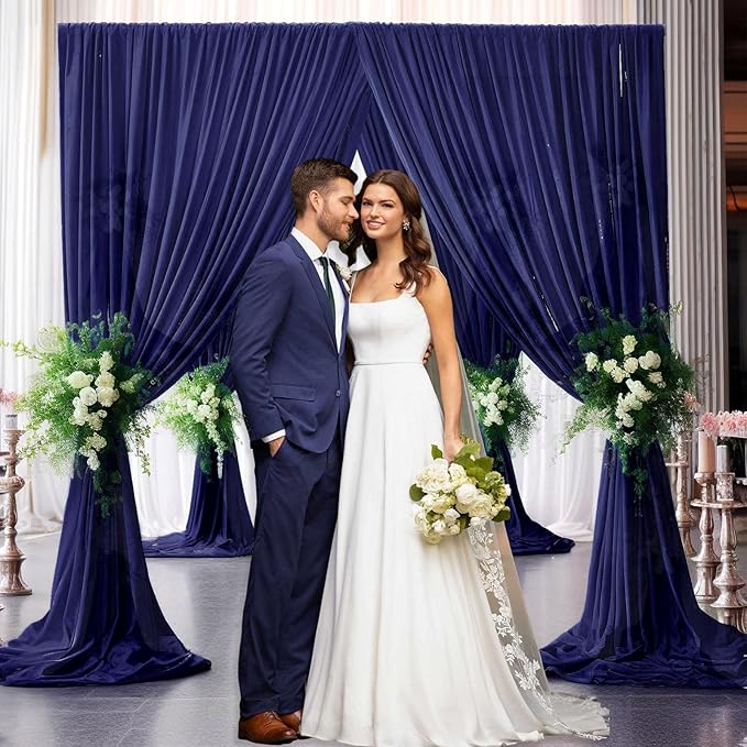 10 x 7 Feet Royal Blue Backdrop Curtain - Image 6