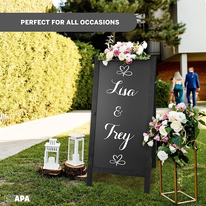 Ilyapa A-Frame Chalkboard Sidewalk Sign - Image 6