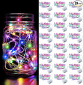 Aogist 24 Pack Fairy Lights 3 Modes 7ft 20 LED Waterproof, Battery Operated by Aogist