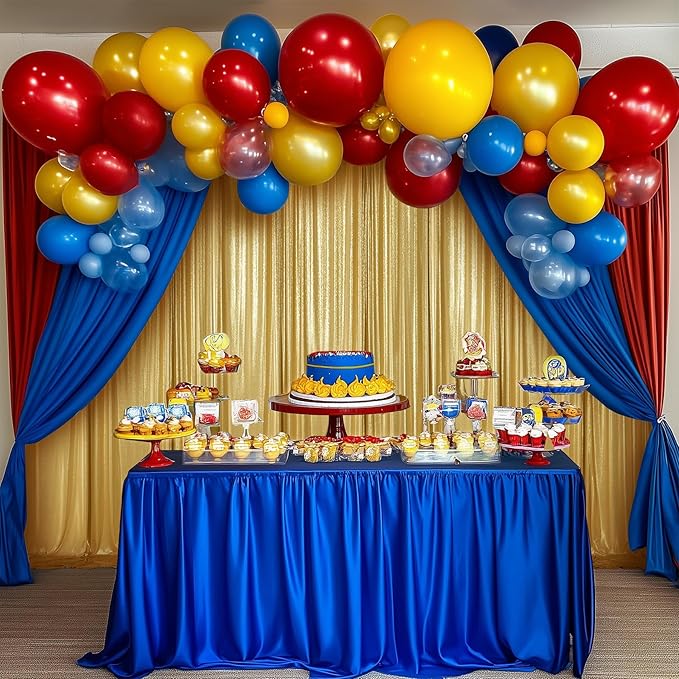 10ftx10ft Thick Gold Glitter Backdrop Curtain Panels - Image 5