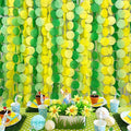205Ft Yellow Green Party Decorations Ombre Green Yellow Circle Dot Backdrop by pinkblume
