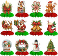 12Pcs Christmas Honeycomb Centerpieces Christmas Table Toppers Decorations by Unknown