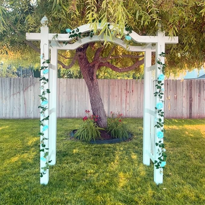 UKELER 2 Pack Artificial Flower Garland Fake Rose Vine Artificial Flowers - Image 2