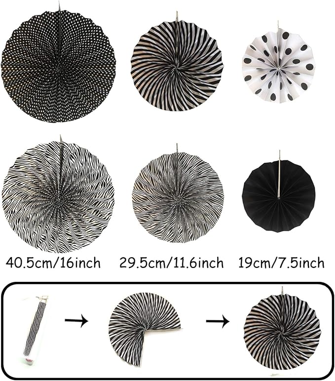 ZERODECO Party Decoration, Pom Poms Flowers, Garlands String Polka Dot and - Image 2