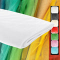 108" White Tulle Fabric Roll, Extra Large Matte Tulle Netting Bolt by AblemeDeco