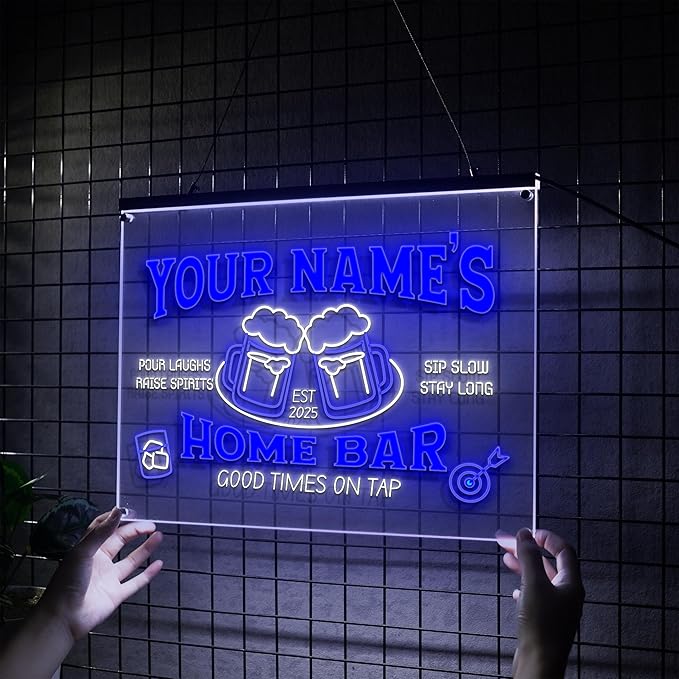 Personalized Bar Neon Sign Custom Beer Home Bar Lights Decor Acrylic Table LED - Image 2