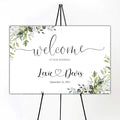 Wedding Welcome Sign, Personalized Custom Wedding Sign, Printed Wedding sign by Custom