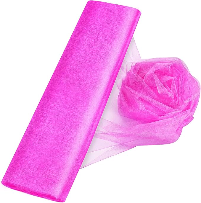 Crystal Organza Tulle Sheer Fabric Backdrop Curtains by Anteer