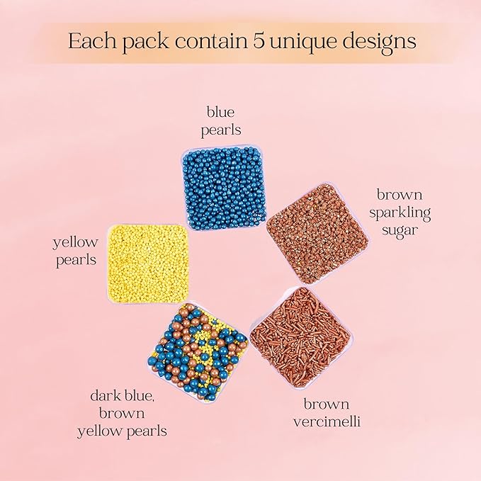 Sprinkles - Confect Sprinkles for Cakes & Cupcakes Decoration Assorted pack of - Image 2