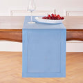 Solino Home Linen Cornflower Blue Table Runner 108 Inches Long by SolinoHome