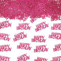 Hot Pink Happy Birthday Confetti Girl Birthday Party Decorations Glitter Table by Vofrise