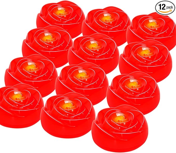 Aignis 12pcs Flameless LED Floating Candles, 120+ Hours Glow Time, Cozy Light by Aignis